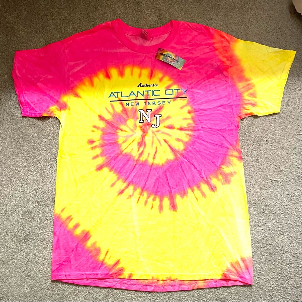 PRICE CUT-NWT AUTHENTIC ATLANTIC CITY TIE DYED T-SHIRT